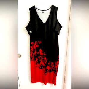 Beautiful red and black dress